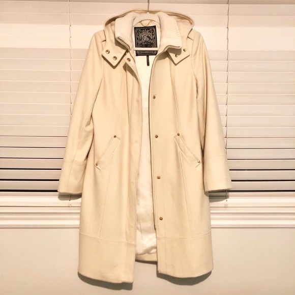 GUESS Ivory Wool-blend Coat - Picture 3 of 8